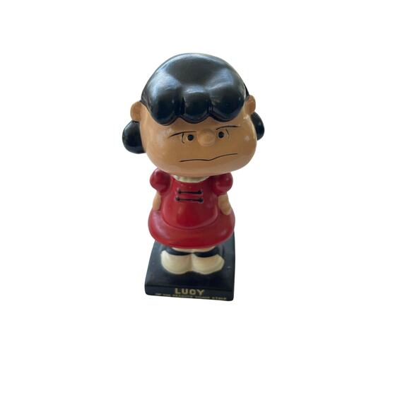 VTG 1960s Lego Peanuts Lucy Bobble Head Figurine - Picture 1 of 4